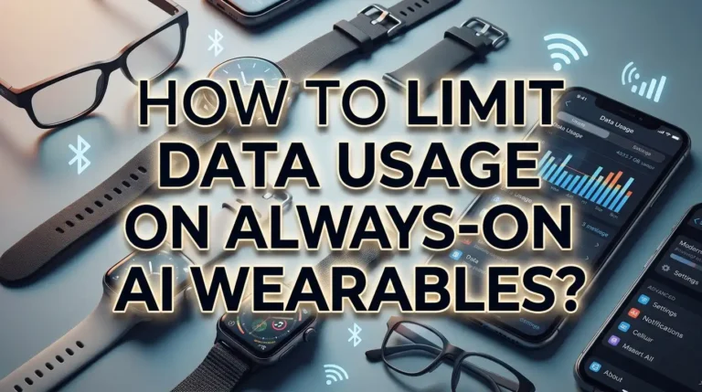 How to Limit Data Usage on Always-On AI Wearables?