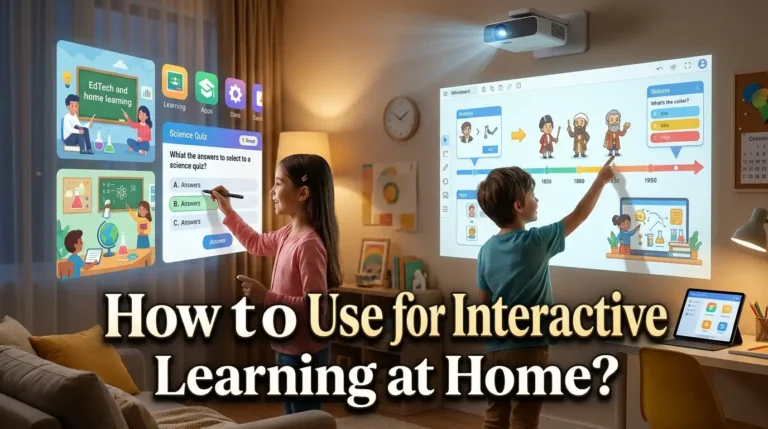 How to Use AI Projectors for Interactive Learning at Home?